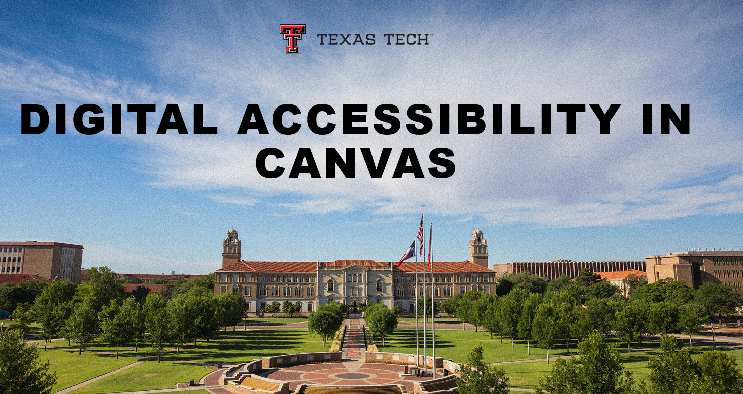 Digital Accessibility in Canvas