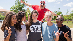 A group of Texas Tech students.