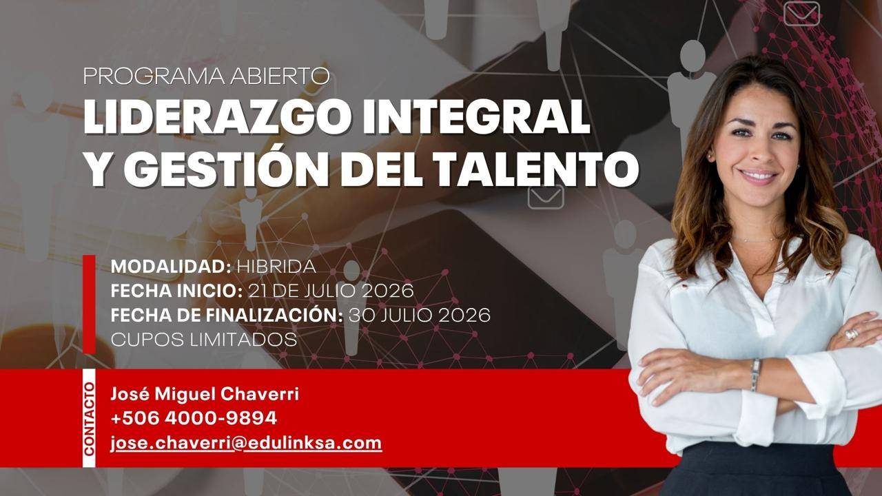 Executive Education 2026 programs at Texas Tech University Costa Rica, including Liderazgo Integral y Gestión del Talento