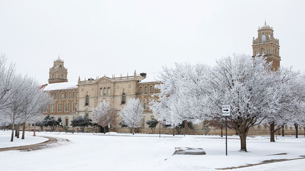 Administration Building in Winter