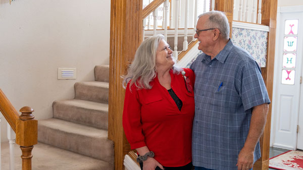 Dawn and David Fleming at the Woodrow Bed and Breakfast