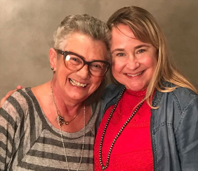 Toni Brock and Sally Allen