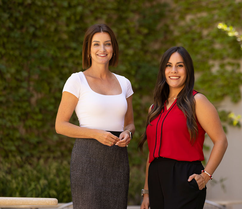 Adrienne Carnes and Fallon Contreras