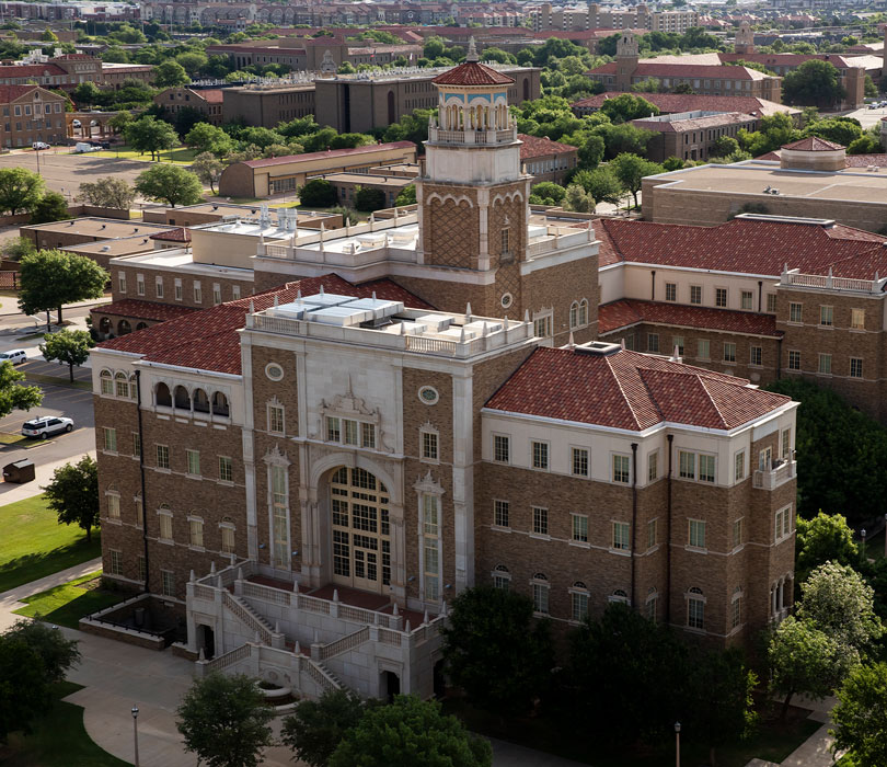 Aerial photo of campus