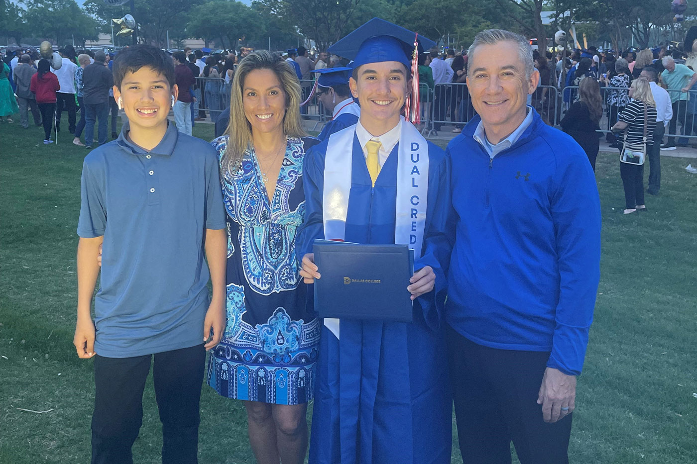 Ben graduated high school with 65 hours of dual credit and earned an associate degree from Dallas Community College.