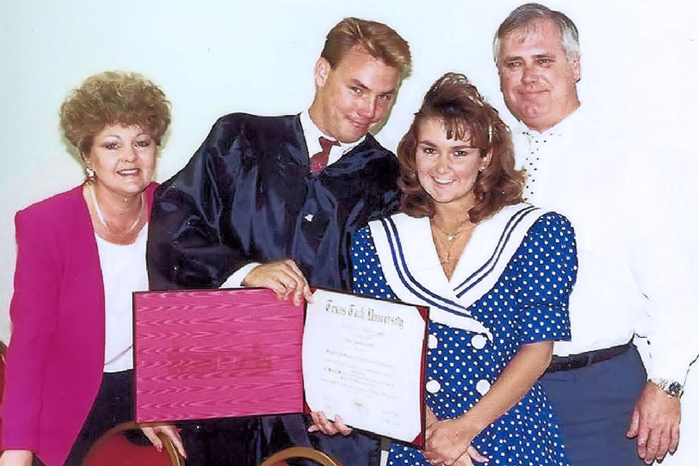John as a student at Texas Tech.