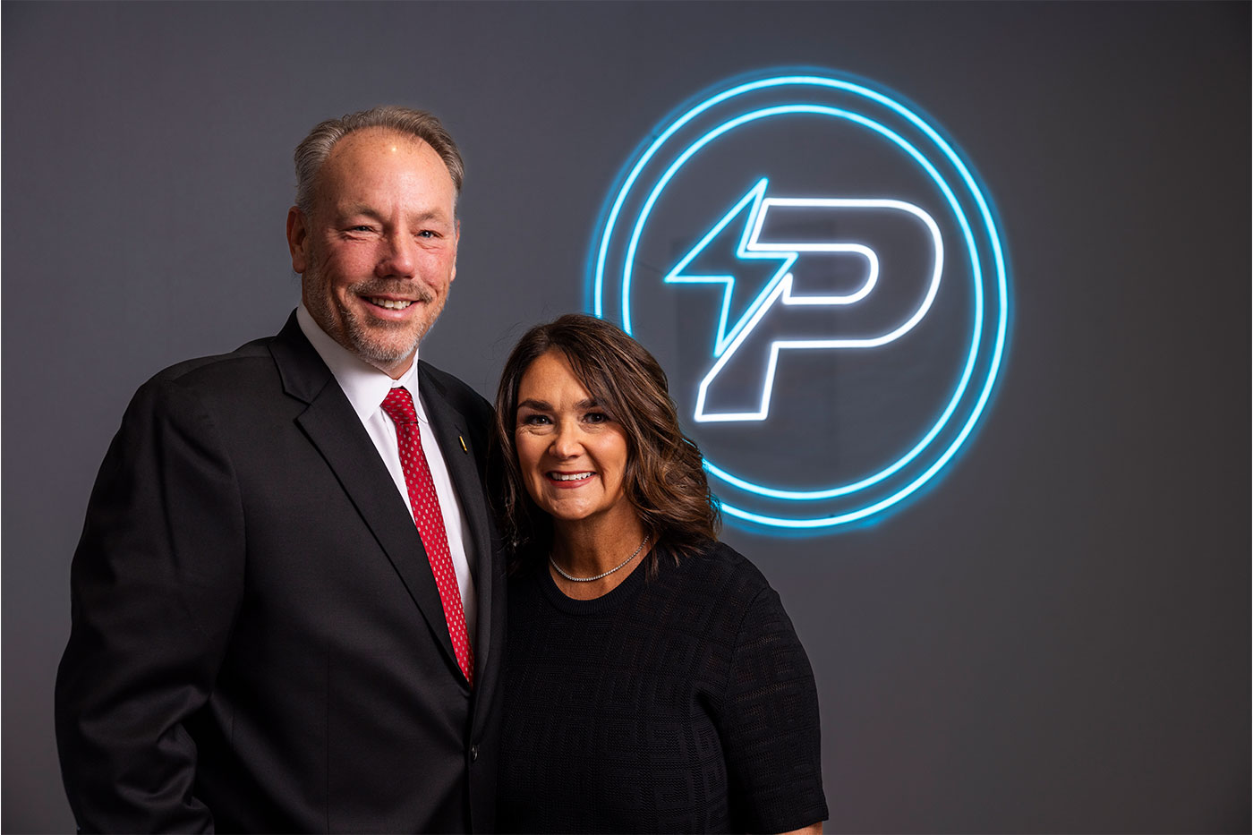 Bick with wife, Paige
