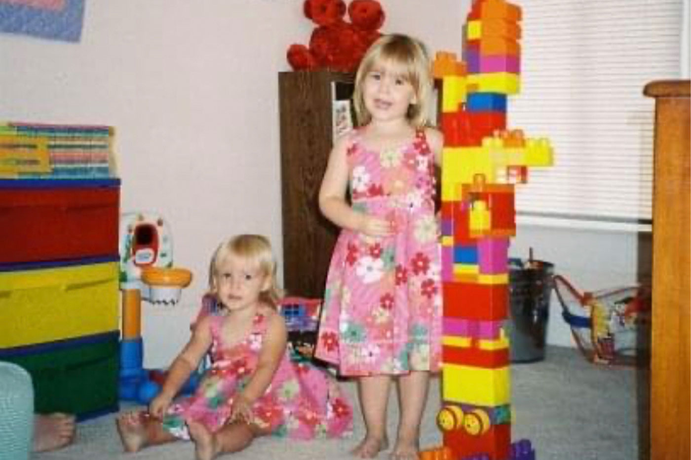 "Sorry it's blurry, but this was me being an architect when I was very young."