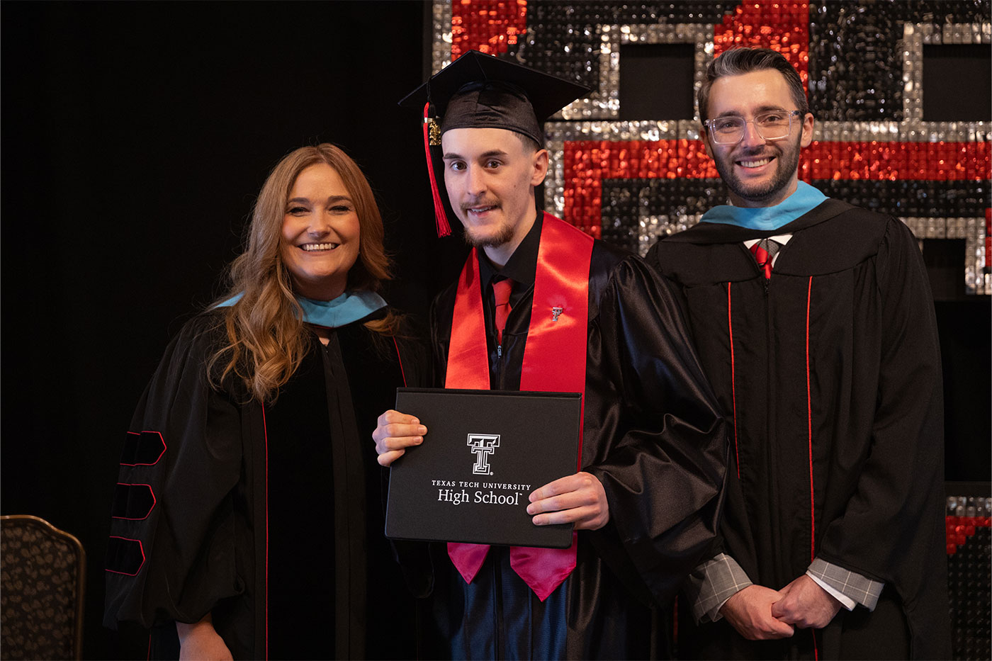 Corbin Shearer with Cari Moye and Braxton Allison
