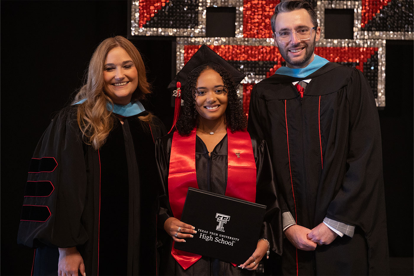 Jaida Edwards with Cari Moye and Braxton Allison