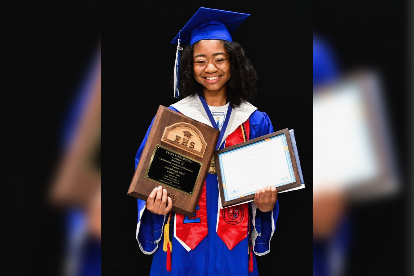 Ciara Moore graduated from Estacado HS.