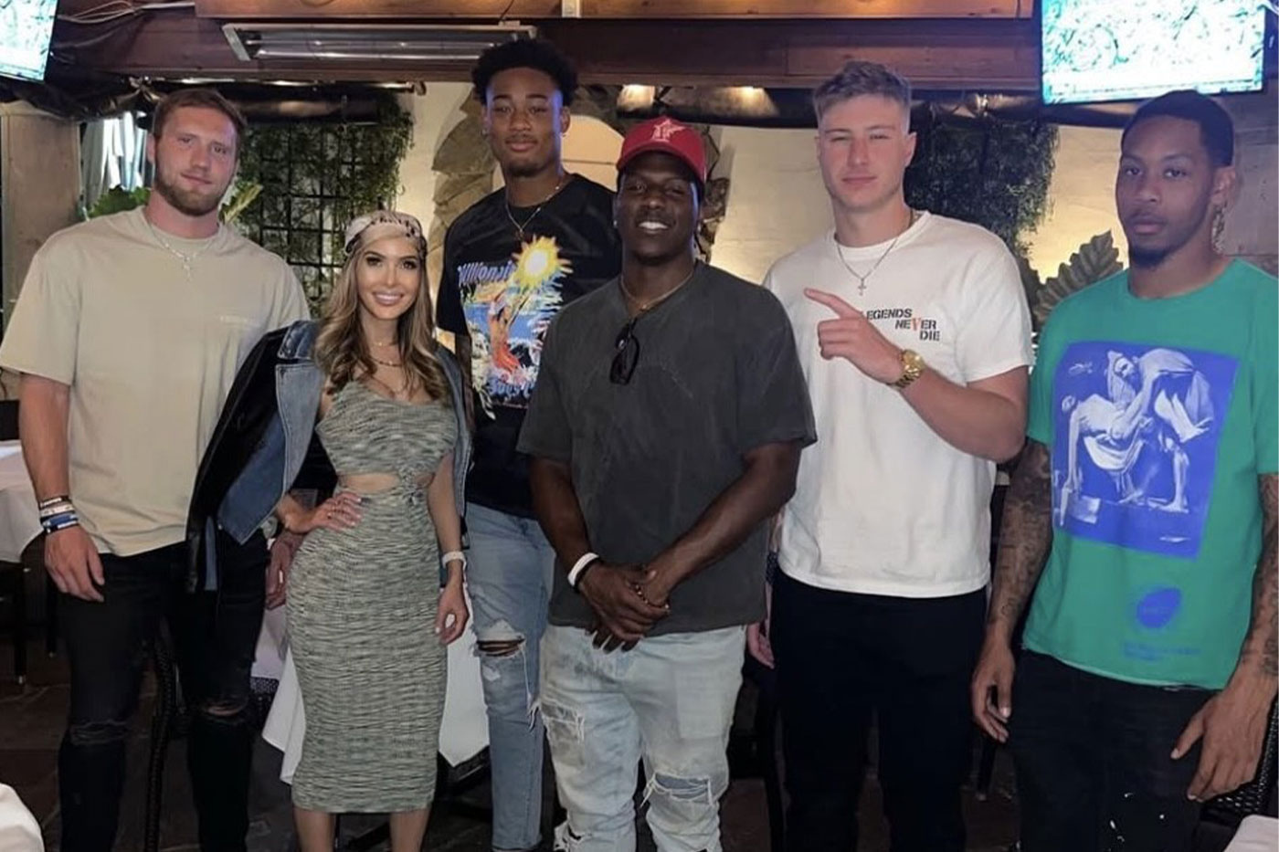 Matt Jones, Laura, Garmon Randolph, DaShaun White, Jonathan Odom and Theo Wease