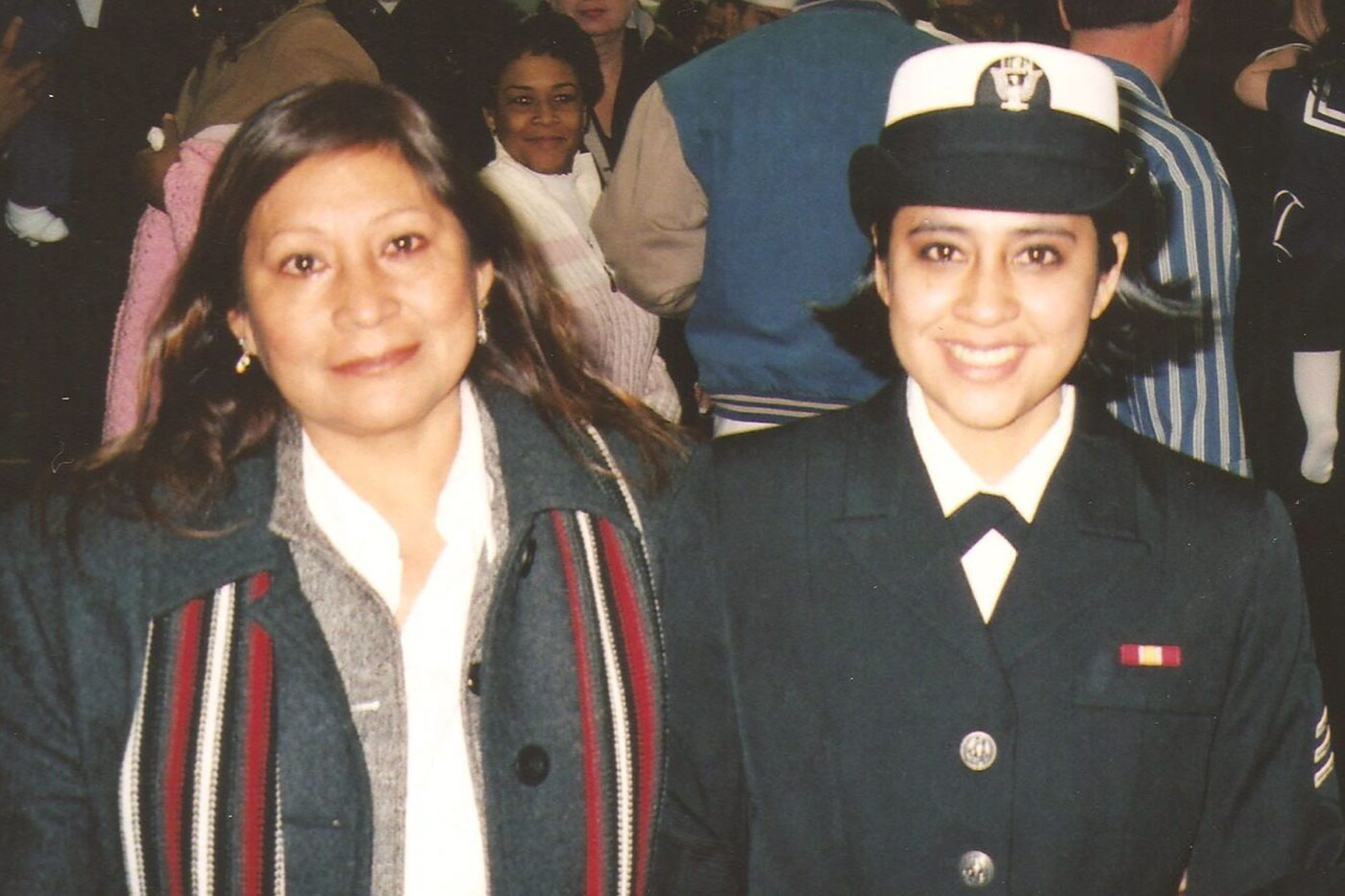 Luisa and Mom at bootcamp graduation