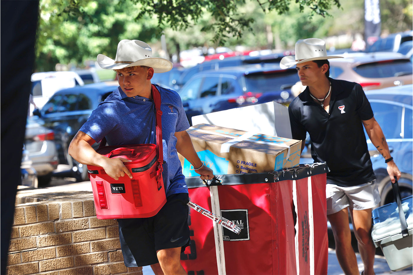 Students moving in