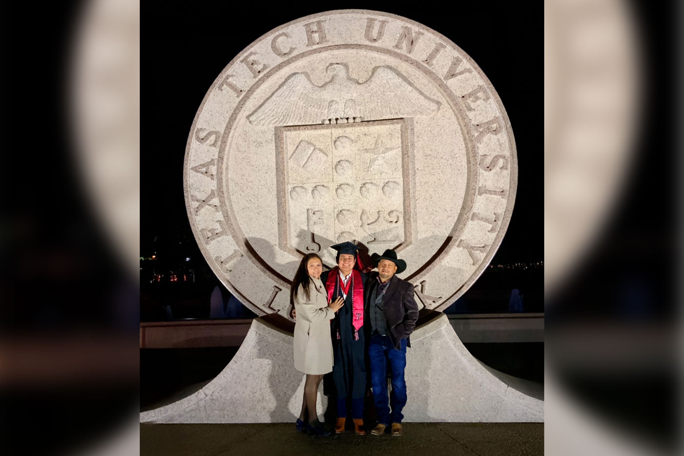 Oz at the Texas Tech University Seal 
