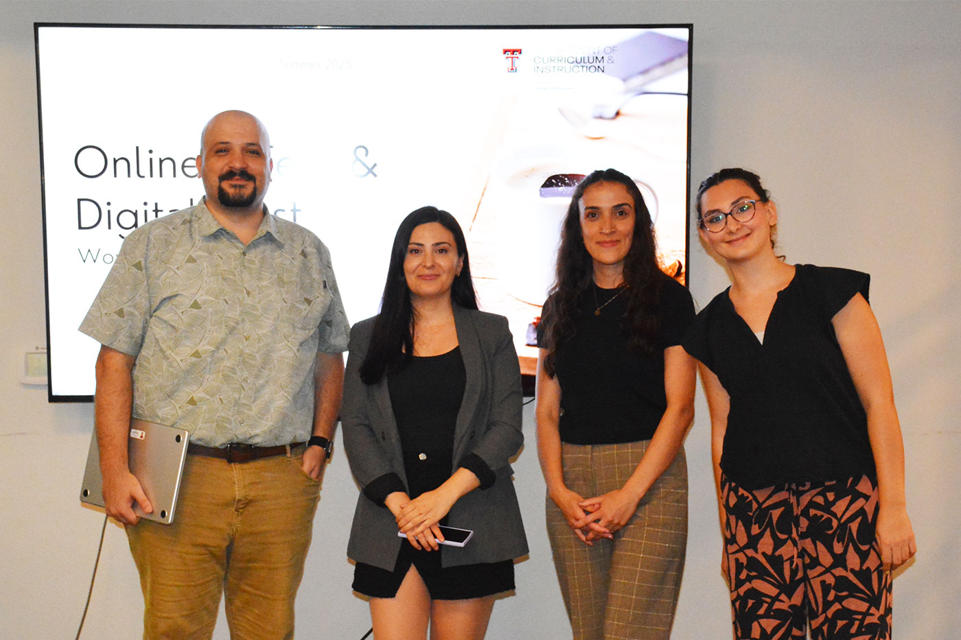 Basdogan with grad students.