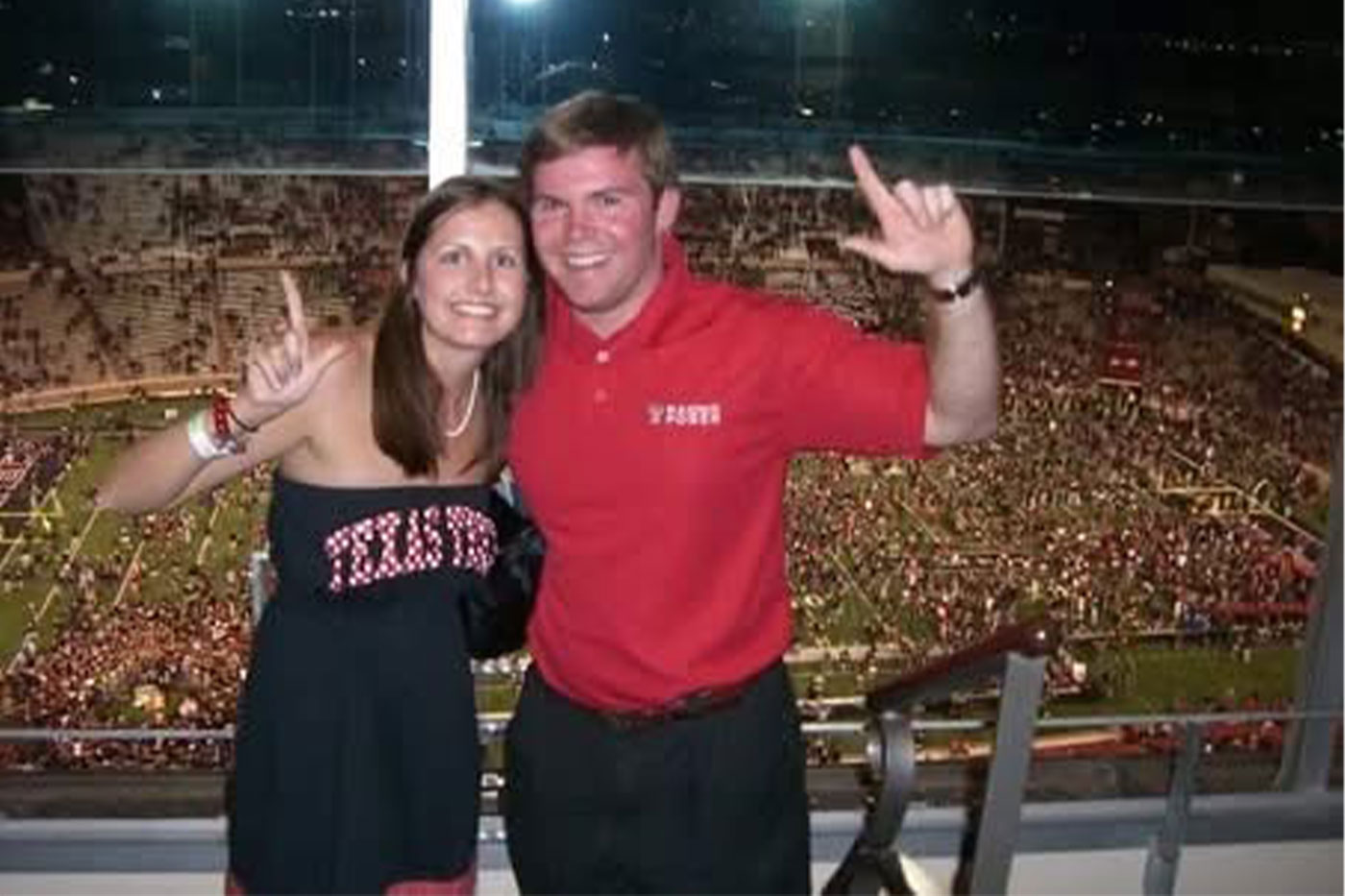 Andrew and wife as Texas Tech students.