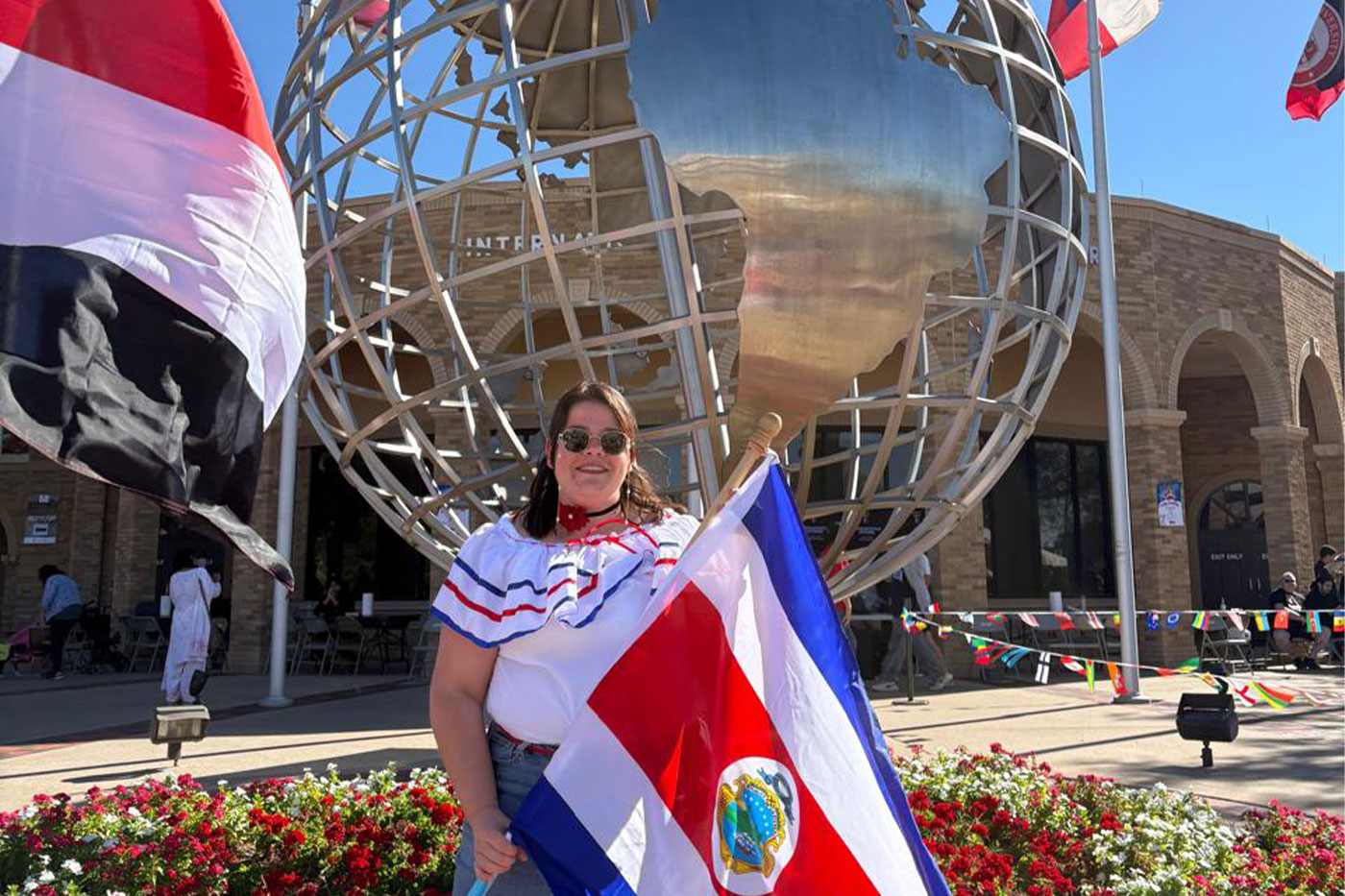 Gaby at the Office of International Affairs. 