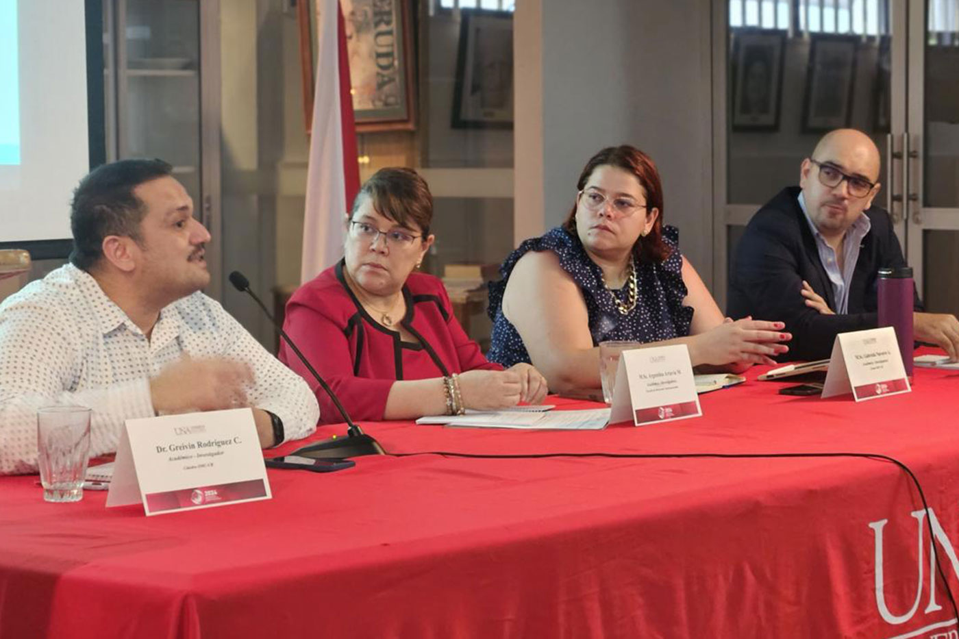 On a panel in Costa Rica