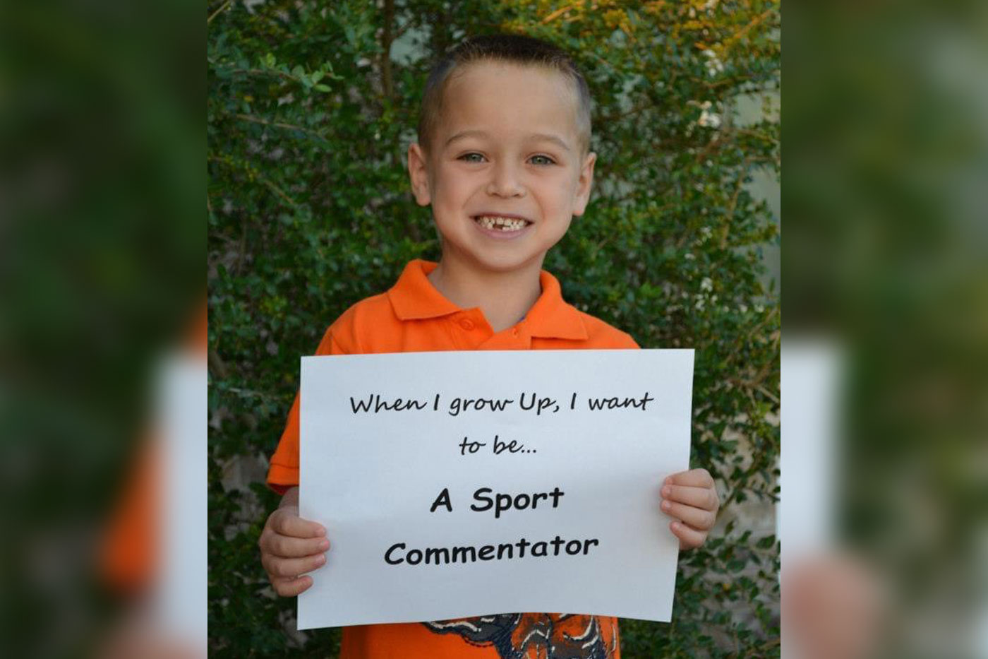 young Brayden Tomlinson