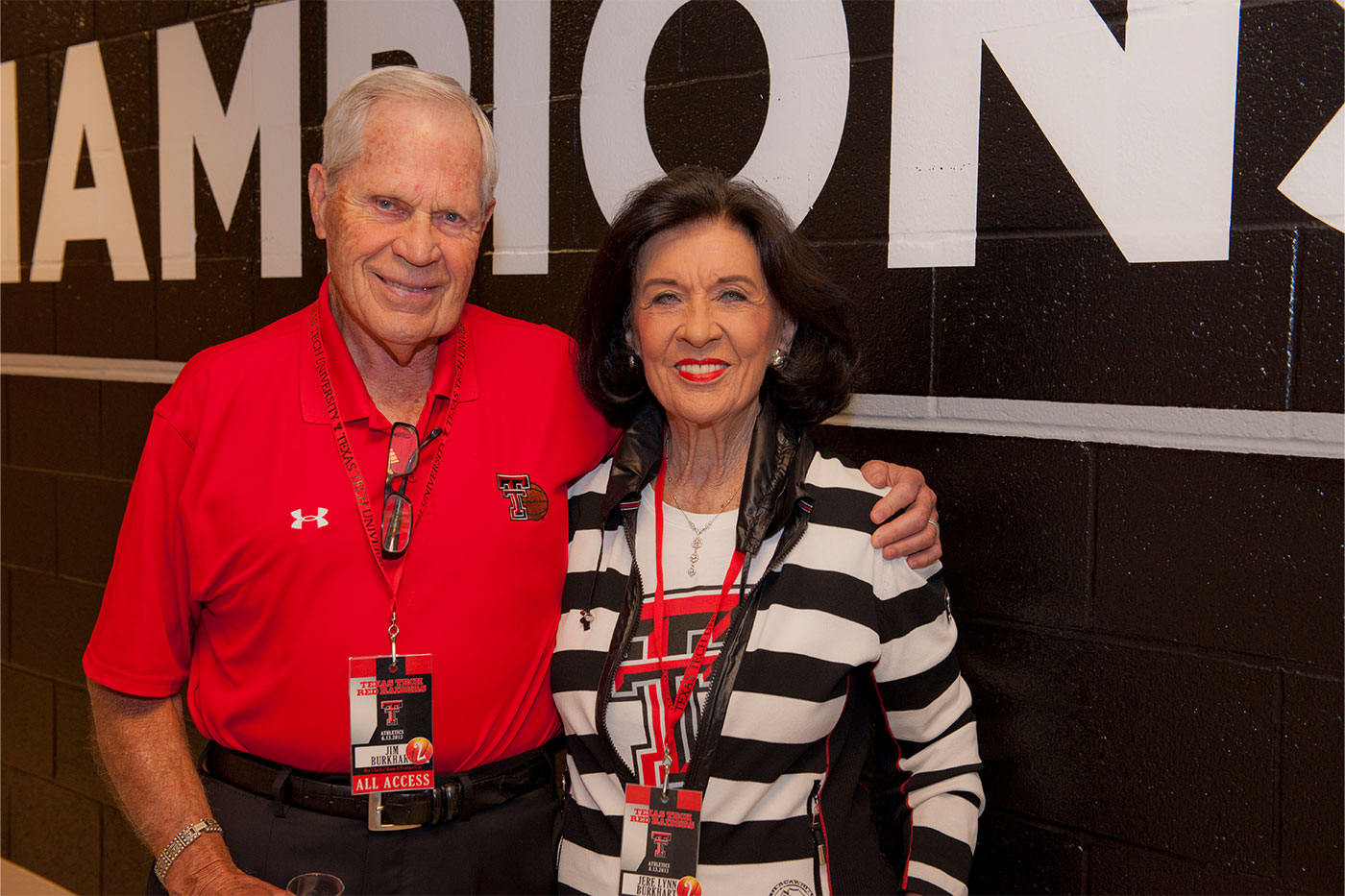 The Burkharts are also avid fans and supporters of Texas Tech Athletics.