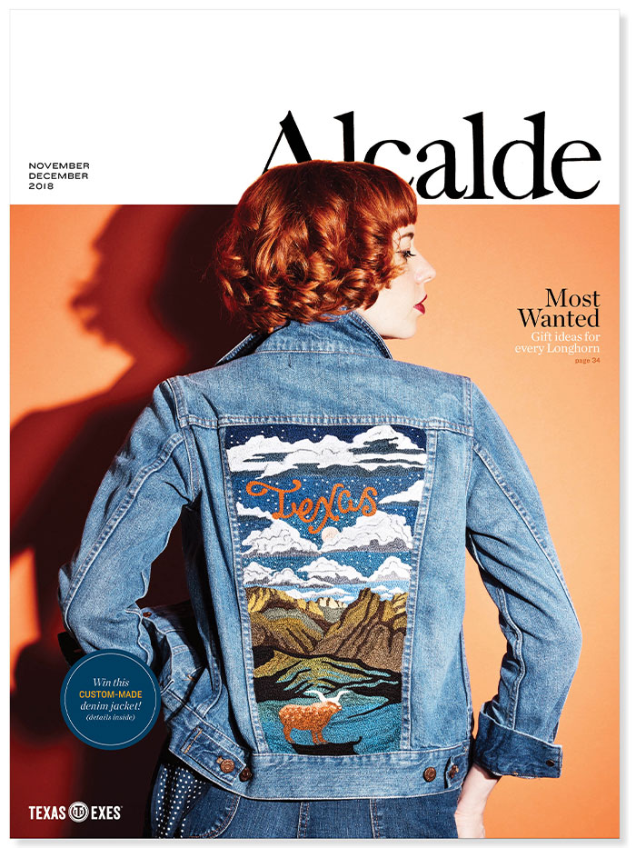 Alcalde Denim Jacket Cover, Alcalde Magazine, November-December 2018