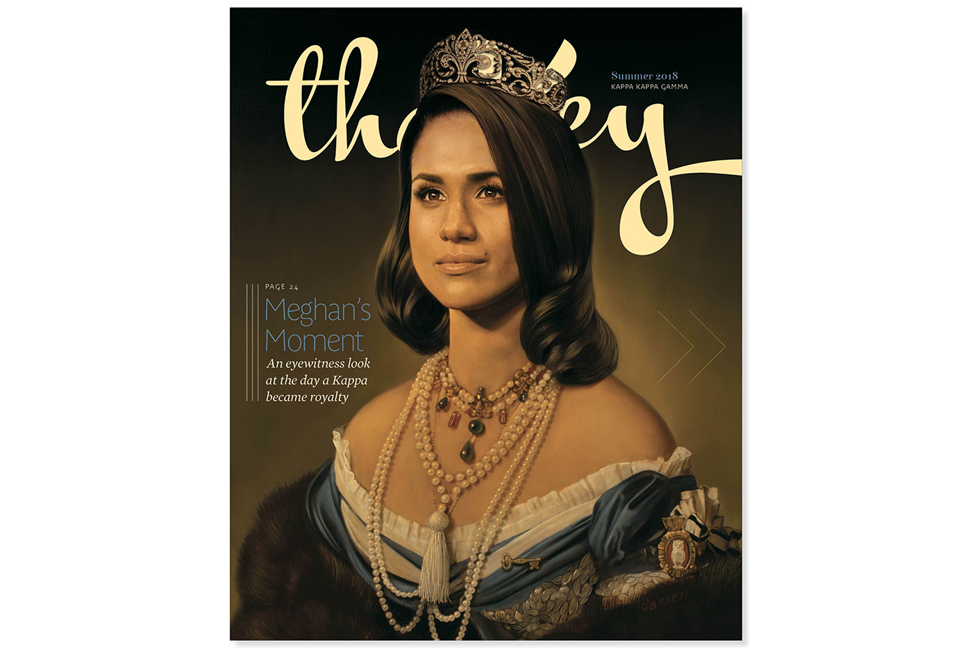 The Key Magazine with Meghan Markle The Key, Summer 2018 Illustration by Tm O’Brien