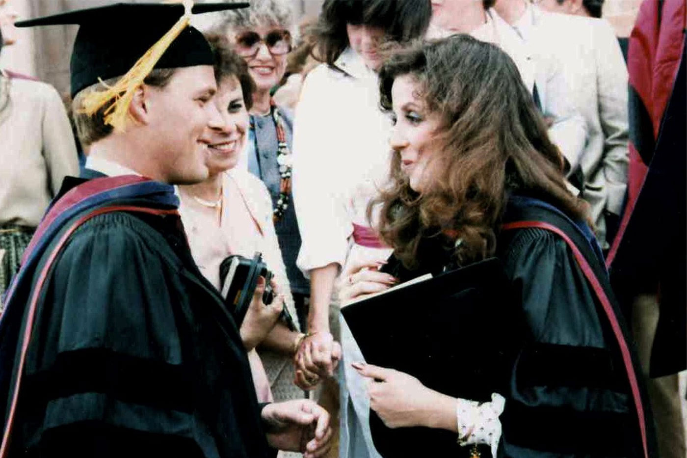 The Gordons in caps and gowns. 