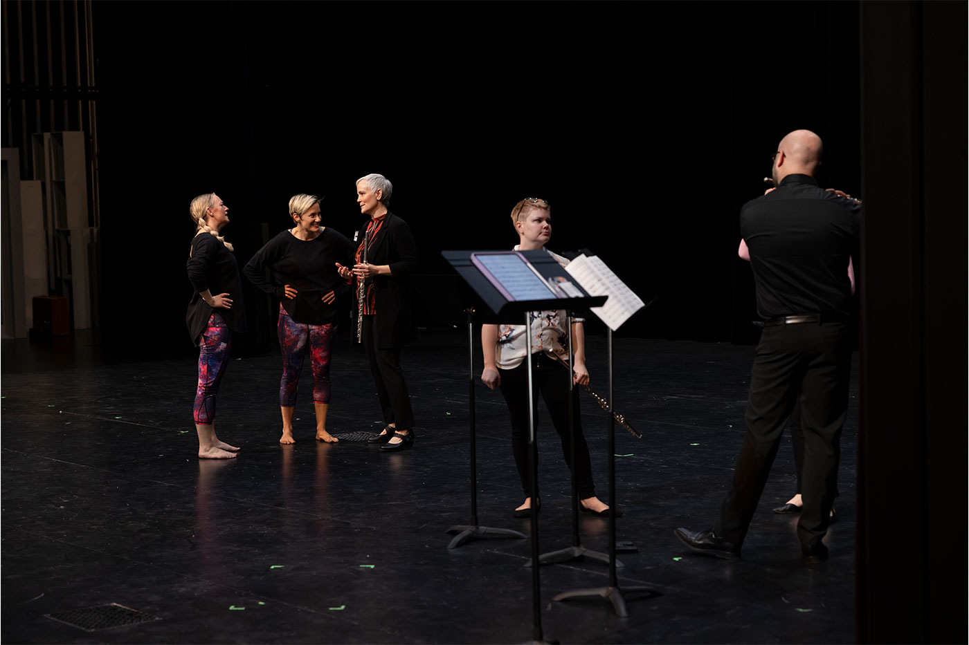 Dancers on stage