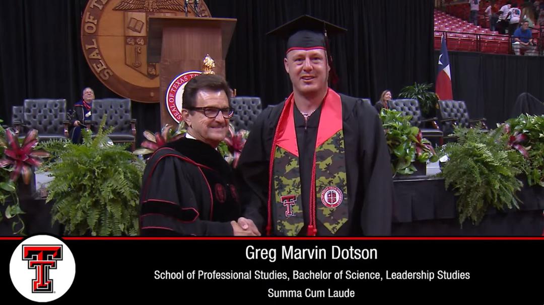 Purple Heart Veteran Earns Texas Tech Degree Despite Formidable Challenges