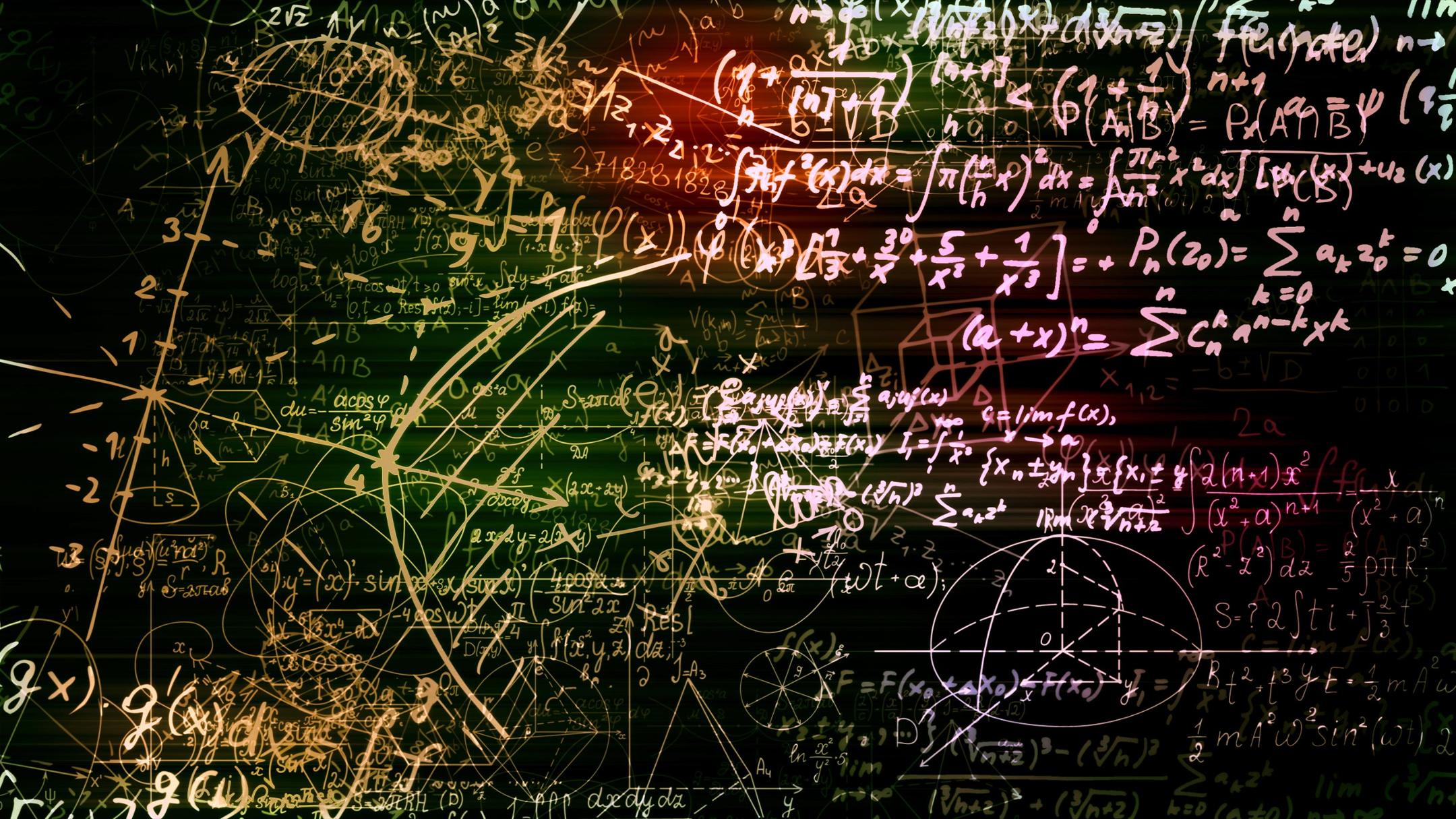 math problems on a board