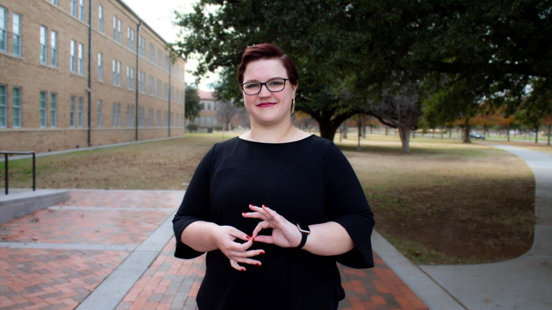 Sign Language Interpreter Explains her Supportive Role on Texas Tech Campus
